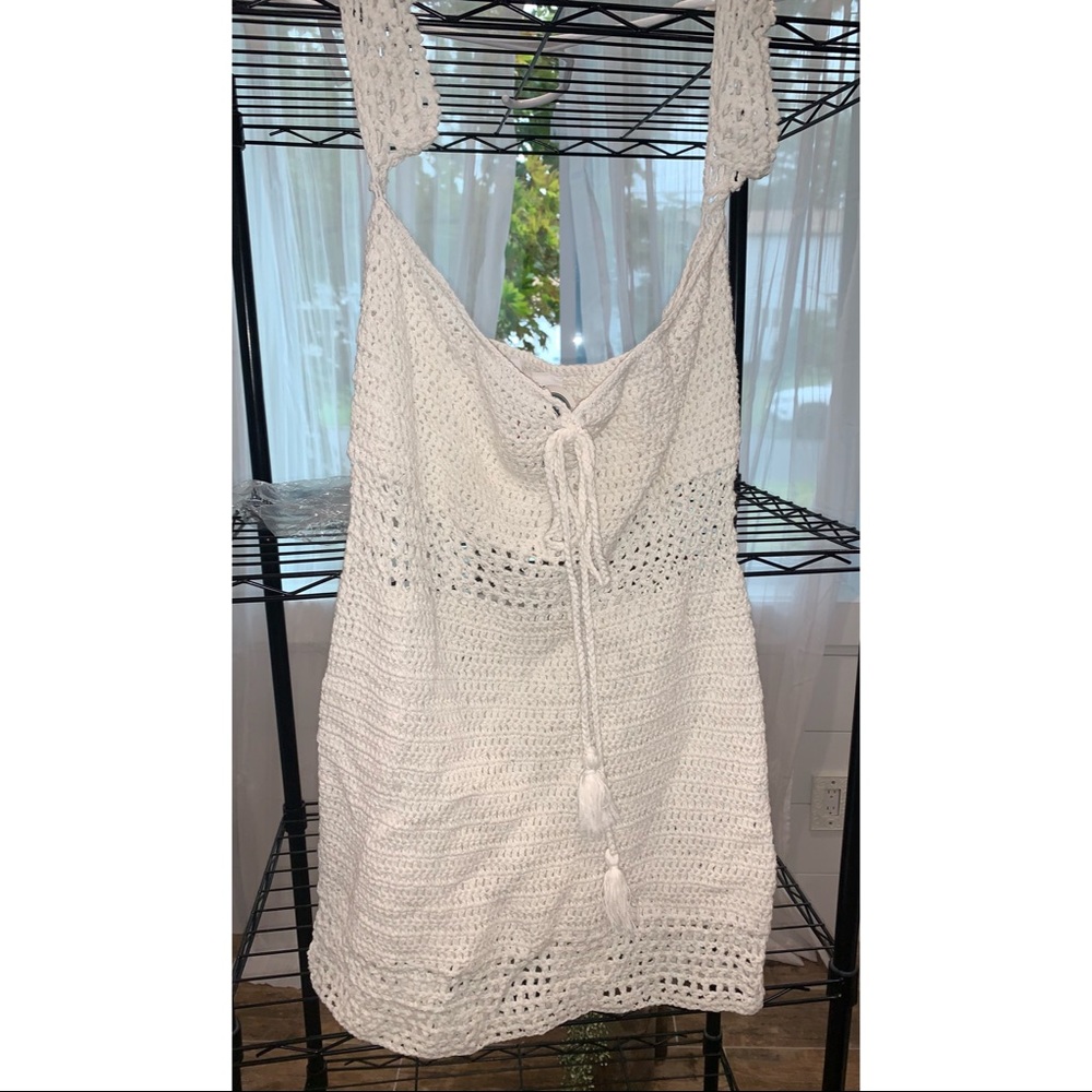 Crochet beach cover up new with tags